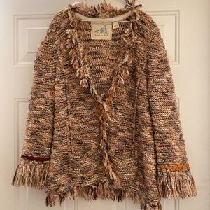 Anthropologie Angel of the North Yarn Blazer